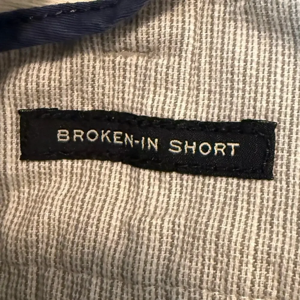 J Crew Broken In Shorts Cotton Khaki Mens 38